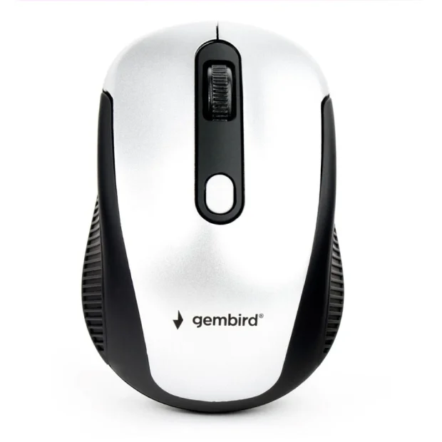 Мышь Gembird MUSW-420-4 (черный/серебристый)